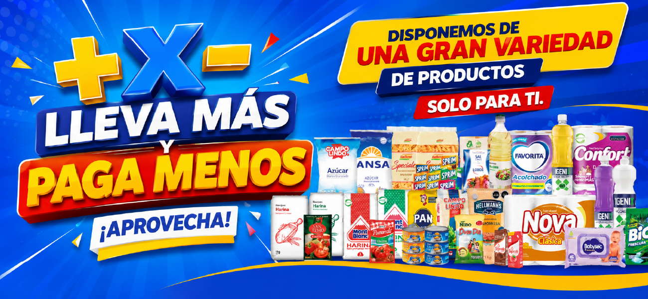Productos de abarrotes, bebidas y artículos de aseo en Maipú